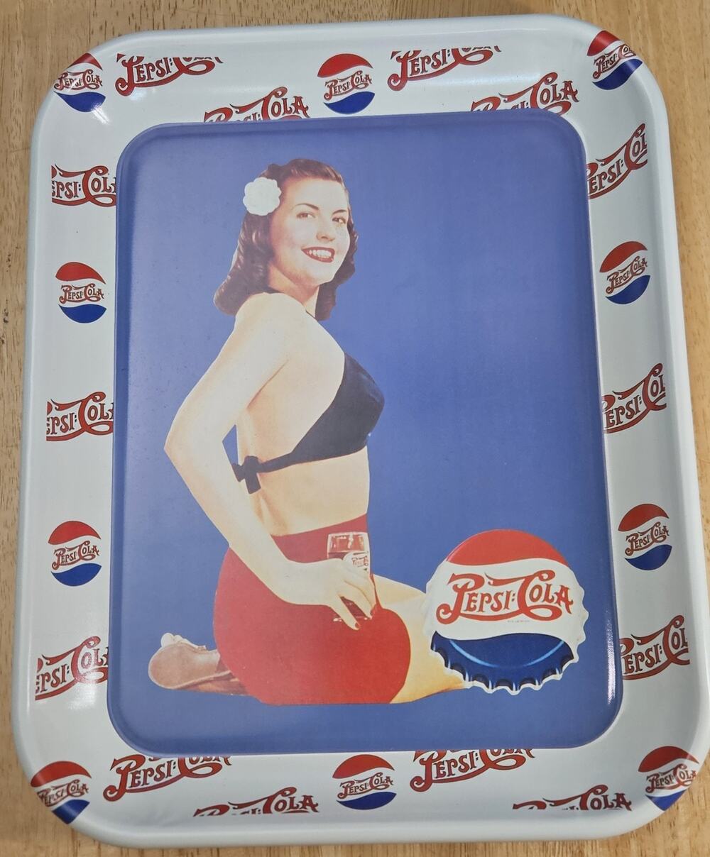 Vtg Pepsi Bathing Suit/Pinup Girl Serving Tray 1994 Limited Edition #3